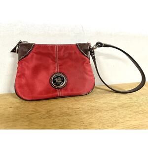 Dooney & Bourke Small Red Wayfarer Wristlet Clutch Wallet‎ 6x4” Authentic 022271